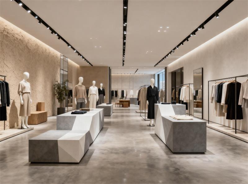 retail store environment designed for sustainable visual merchandising
