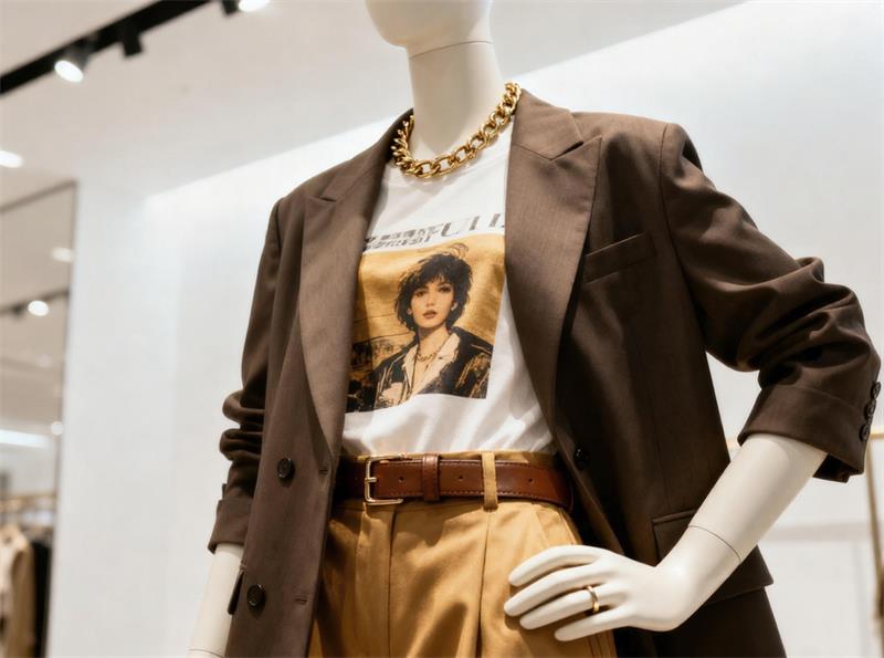 close-up mannequin styling used in retail visual merchandising lifecycle