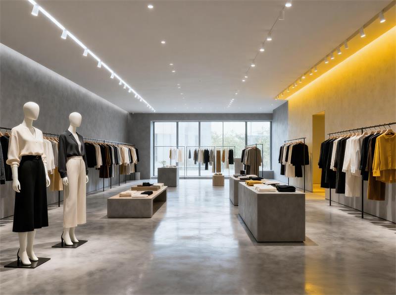 retail store environment showing mannequin displays in fashion retail