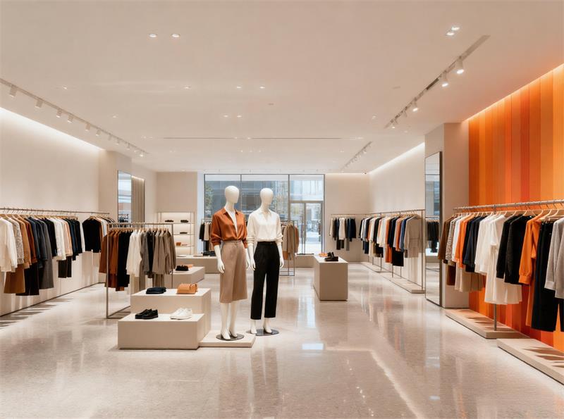 retail store environment with visual merchandising mannequins