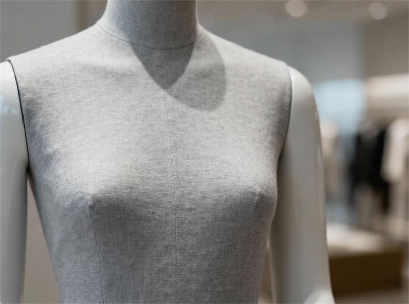 mannequin material surface detail in retail display