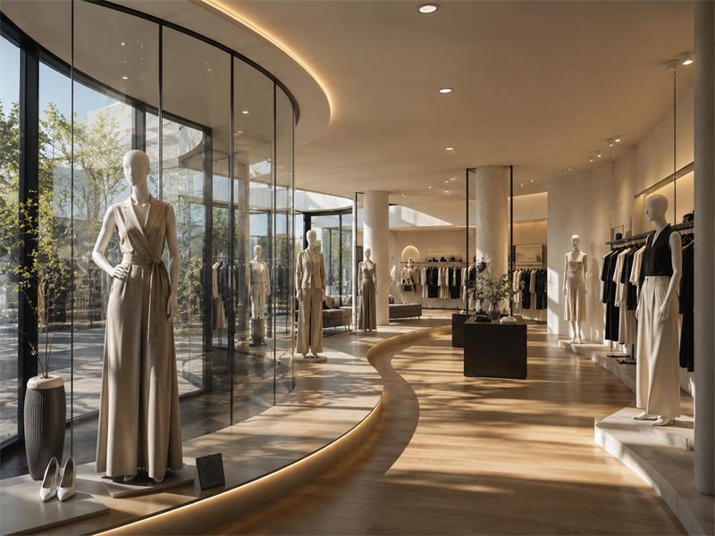 Retail store layout showing how to choose mannequins for optimized customer flow.