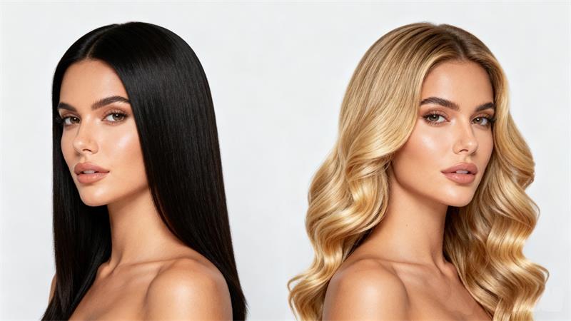 Side-by-side Mannequin Head Mannequin Head comparison for wig styling and display