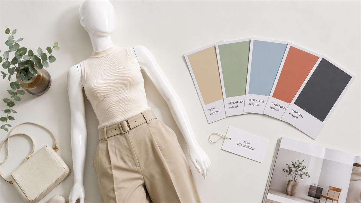 Boutique mannequin color story palette