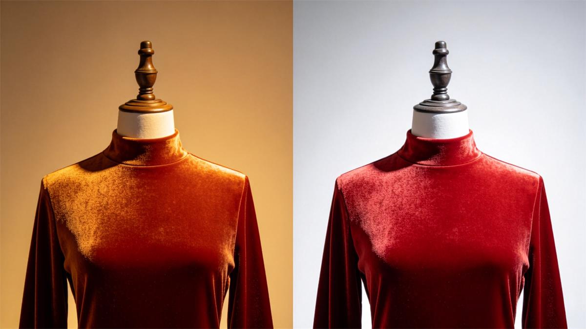 Warm versus cool lighting on Christmas merchandise Warm versus cool lighting on Christmas merchandise