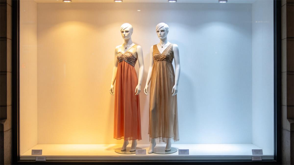 Color temperature comparison for retail window display lighting Color temperature comparison for retail window display lighting