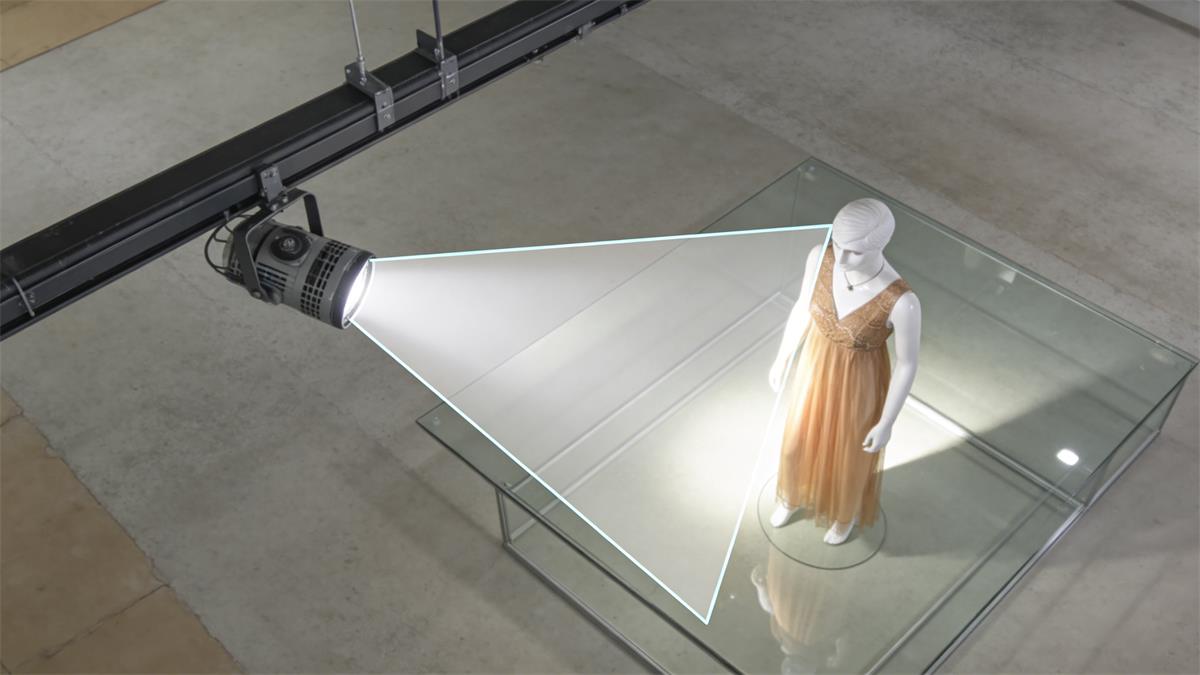Beam angle and aiming for window display lighting on a mannequin Beam angle and aiming for window display lighting on a mannequin