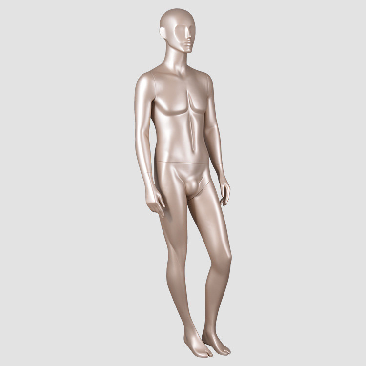 7078 Life size mannequins male full body gloden color for display