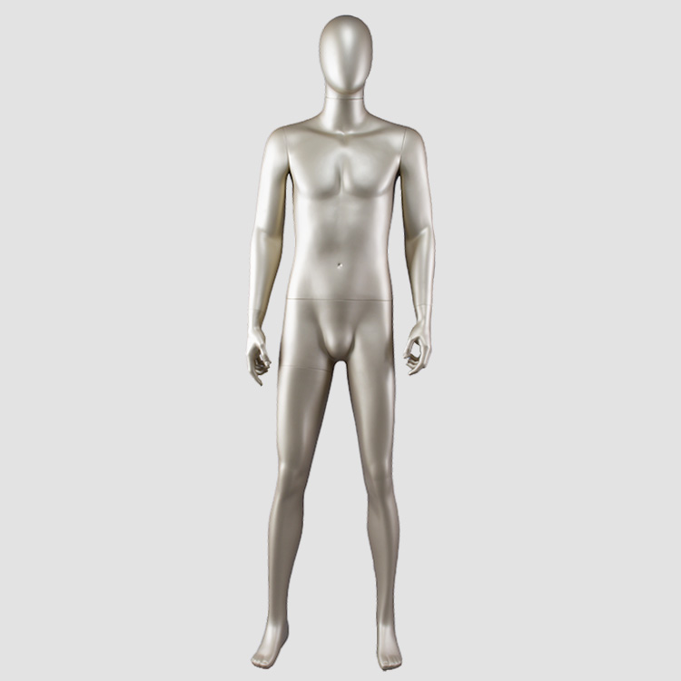 AEM-4 Full body gold male abstract mannequin for window display