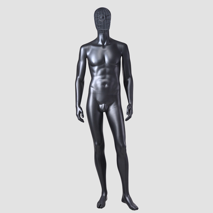 YSM-7 Standing wire mannequin full body mamnequin male with change face mask