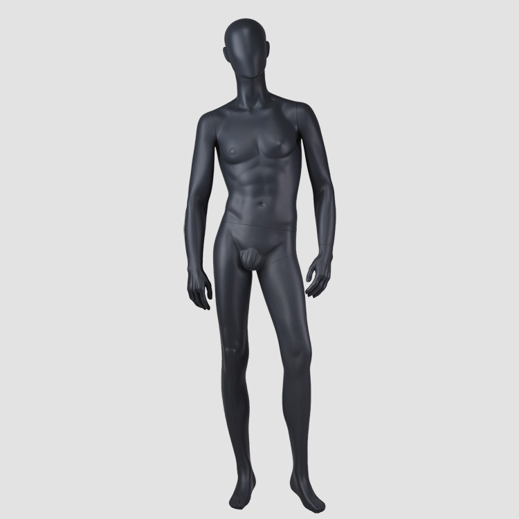 M-2201-AH Matte black male mannequin full body muscle mannequin men for business suit display