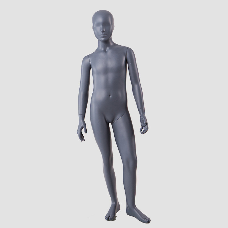 BC-KIDS-B Standing young teenage boy children mannequin black color for display