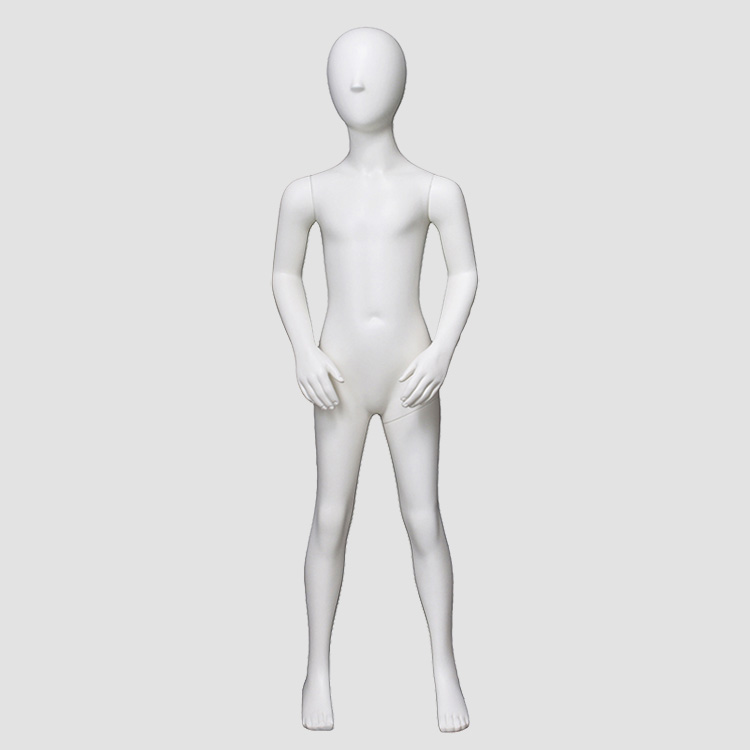 Glossy White Abstract Child Mannequin