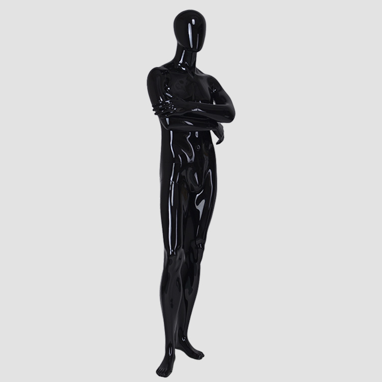 YB-6 Black clothing display male dummy full body fiberglass male mannequin