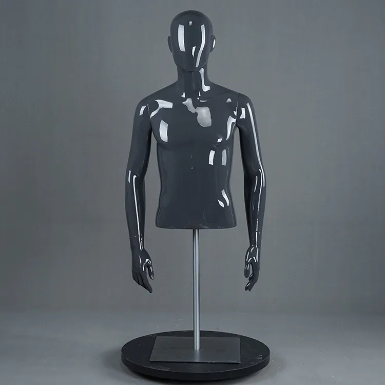 RM-E Upper body mannequin male half body torso with stand