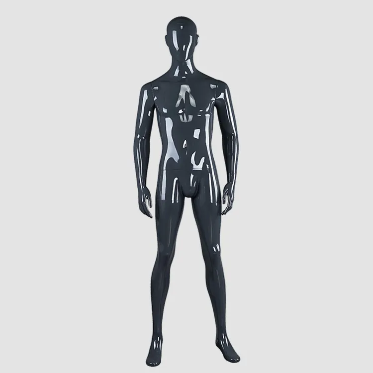 RNM-4 Glossy grey black male mannequin for sale