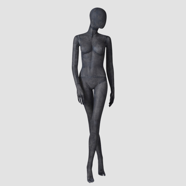 MPF03 Vintage black resin color female fashion mannequin full body for clothes display