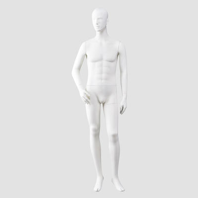 MKHF-5 Full body maniquies men likelife muscle matte white standing male mannequin