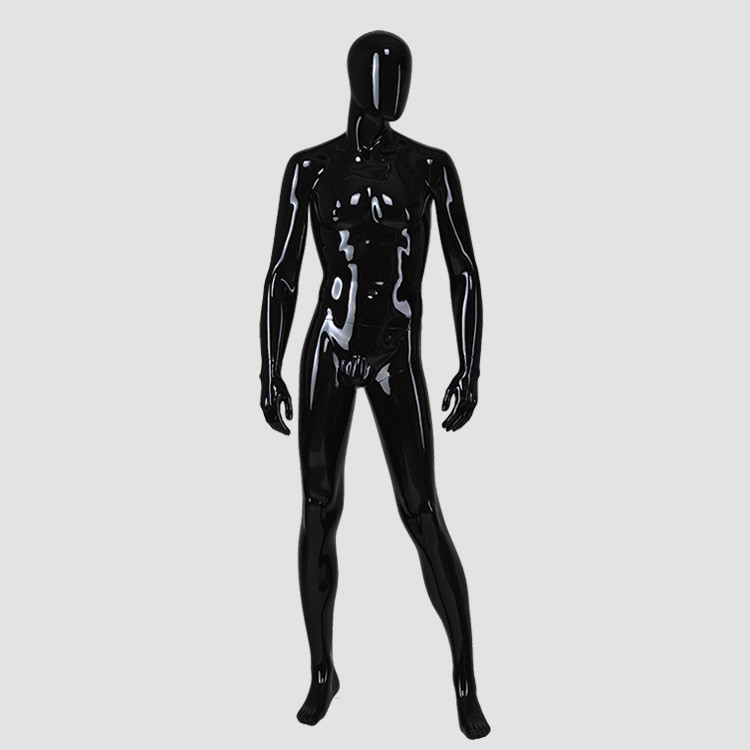 M-2204 Full size male mannequin body black color muscle mannequin