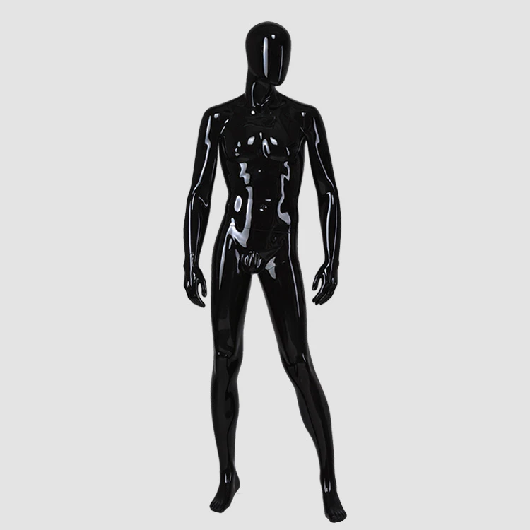 M-2204 Full size male mannequin body black color muscle mannequin