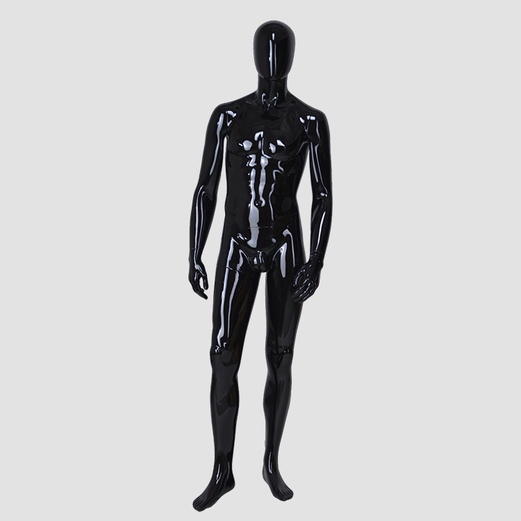 M-2205 Standing black mannequin men full body military mannequin