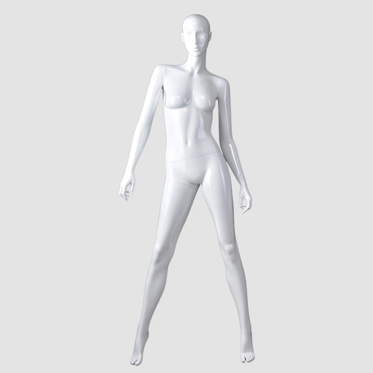 KF-06 Fashion glossy white color mannequin female full body for clothes