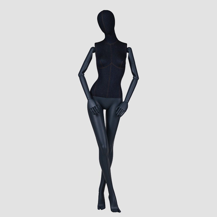 F-2202-AH New style window display full body female mannequin black dress form dummy