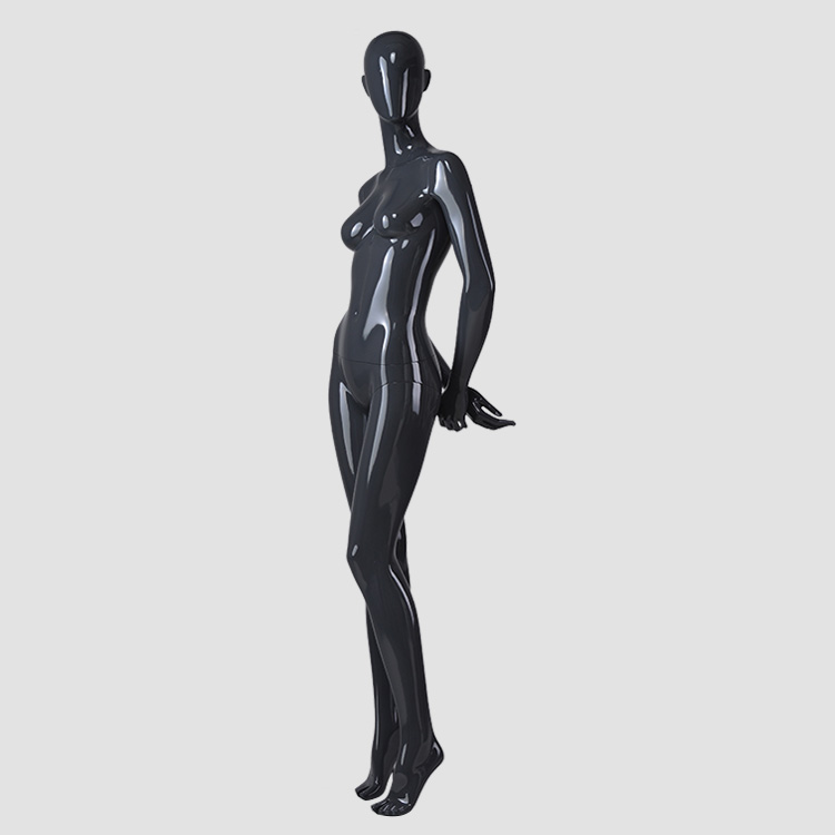 F-2203-AH Glossy black female mannequin full body model perfect sex mannequin girl