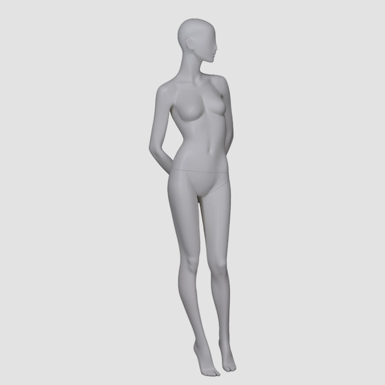 F-2203-AH Standing white female model for T-shirt display mannequins