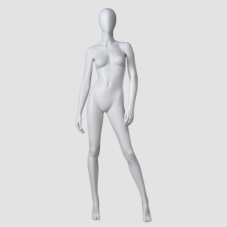 F-2204-AH Matte white color fashion female standing mannequin