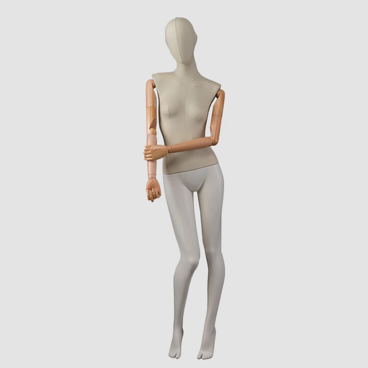 F-2205-AH Western fashion dummy fiberglass  fabric wrapped mannequin female full body