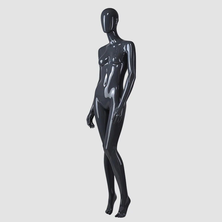 F-2206-AH South Afrircan style glossy black female mannequin for clothes display