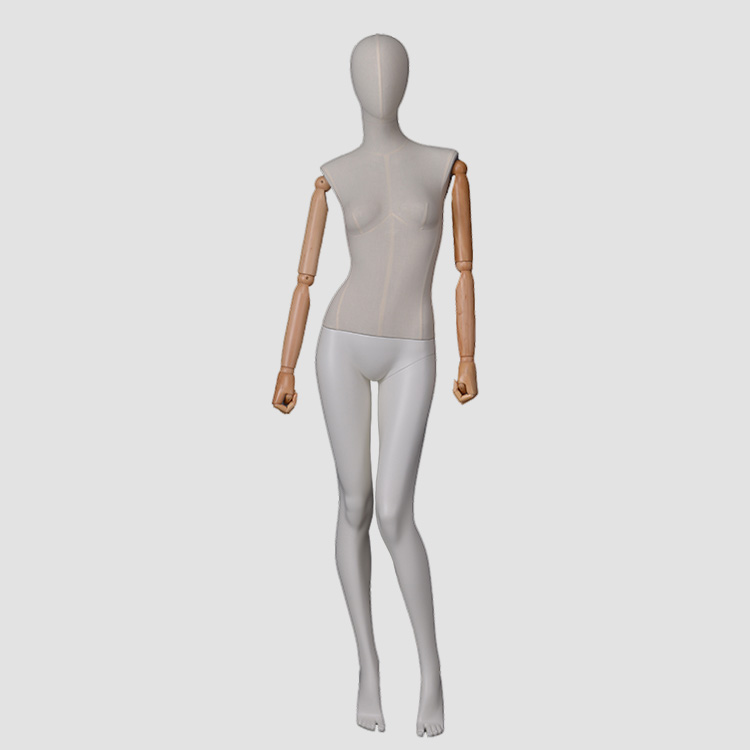 F-2206 Female dress form mannequin fabric wrapped full body dummy