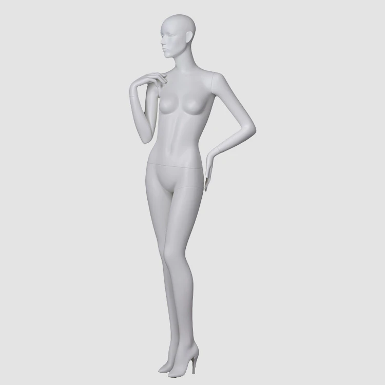 CX-8 Euro style lady mannequin full body  matte white mannequin
