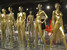 Gold female mannequin