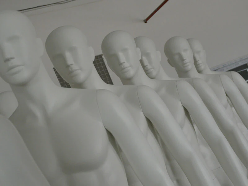Drying mannequin are waitting for QC