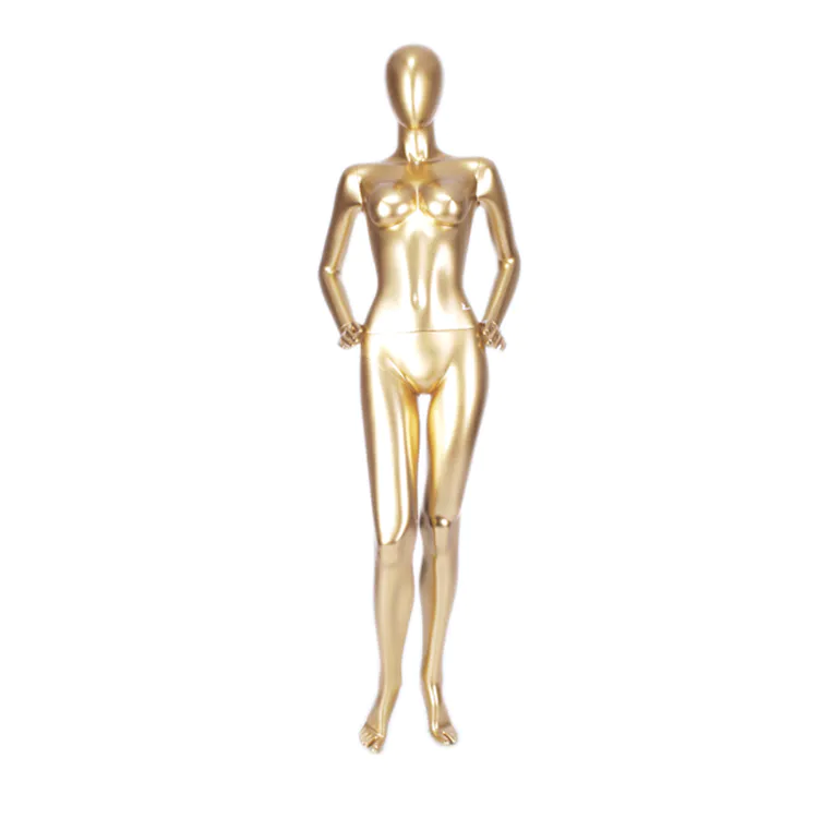 MNF-7 Fashion female gold mannequin for lingerie display