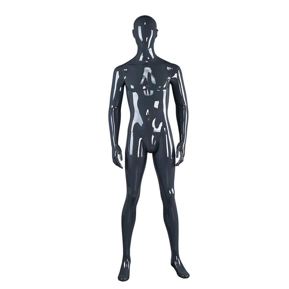 RNM-4 Glossy grey black male mannequin for sale