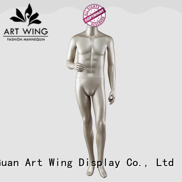 Art Wing window gold mannequin directly sale for shop