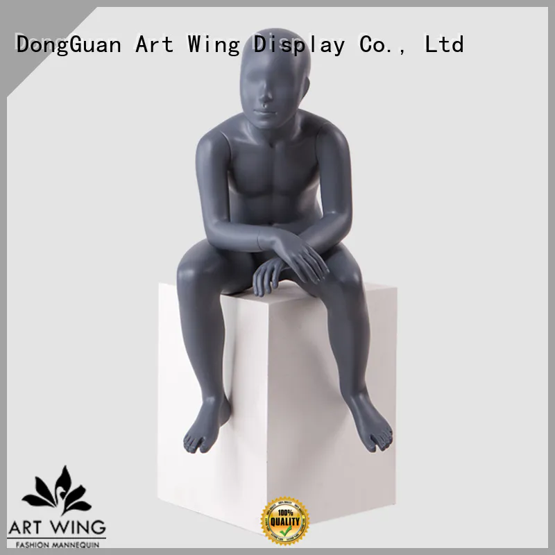 Art Wing sitting child mannequin torso factory price for cloth shop