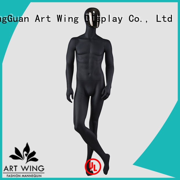 YB-2 High-end fashion window display mannequins full body matte black mannequin male