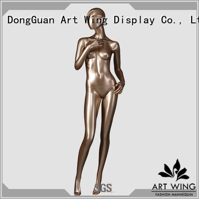 Art Wing gold vintage female mannequin factory for store