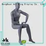 KENT-L Fiberglass sitting male mannequin adjustable for display