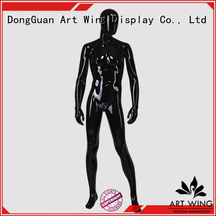 Art Wing certificated black mannequin factory price for supermarket