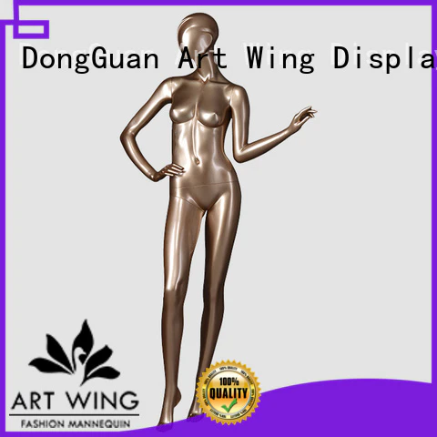 Art Wing top quality gold female mannequin full for modelling