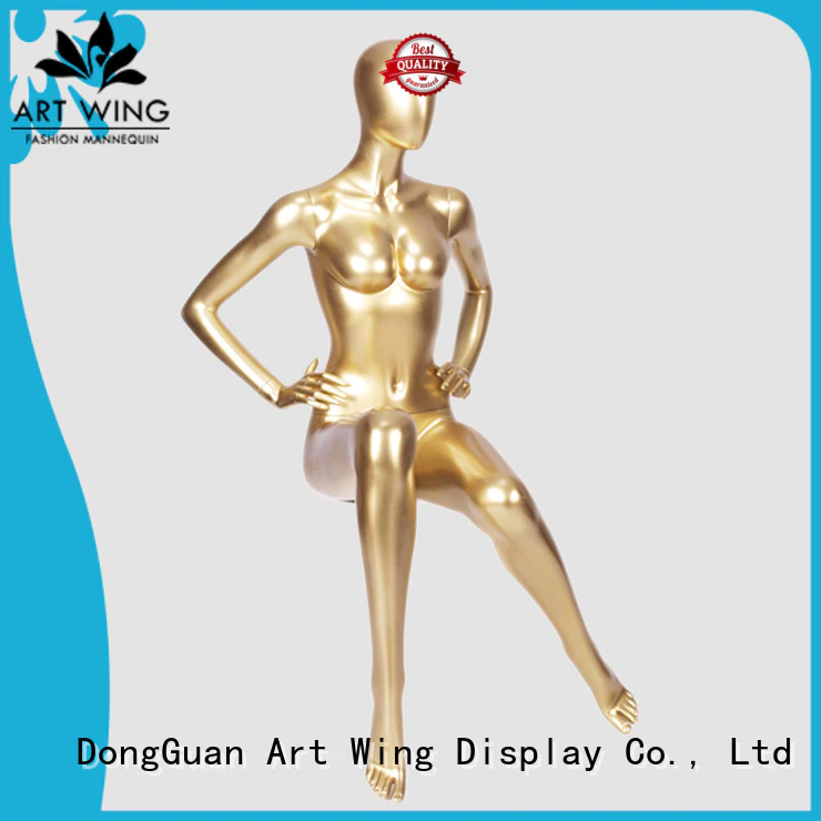 Art Wing glossy female display mannequin wholesale for supermarket