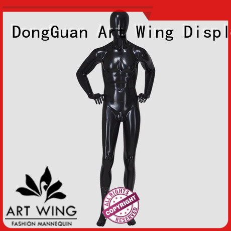 IAN-6 Gloassy black muscle male mannequin for display