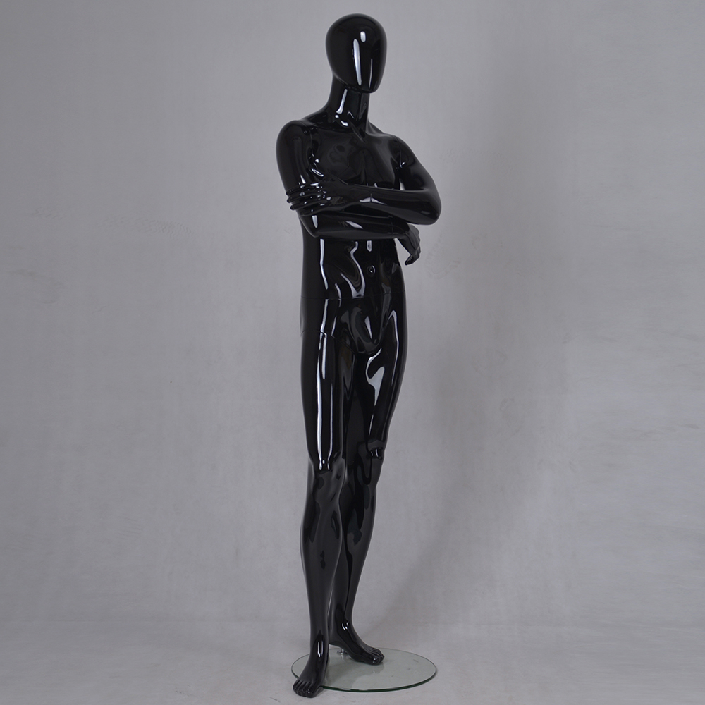 YB-6 Black clothing display male dummy full body fiberglass male mannequin