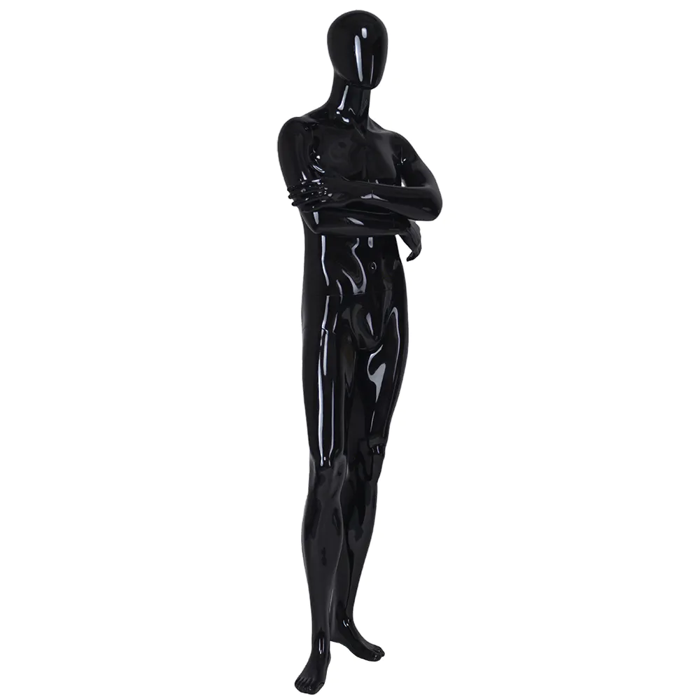 YB-6 Black clothing display male dummy full body fiberglass male mannequin