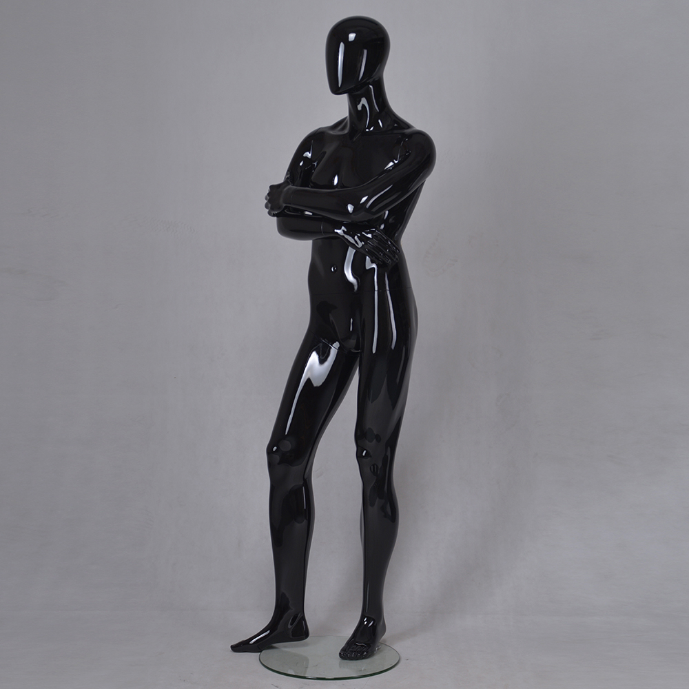 YB-6 Black clothing display male dummy full body fiberglass male mannequin